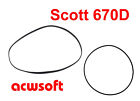  Belts for Scott 670D Tapedeck Strap