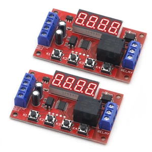 2X DC 12V Adjustable Time Delay Relay Module LED Digital Timming Relay Timer 10A - Picture 1 of 10