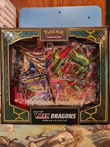 Pokemon Vmax Dragons Premium Collection Box Double Sided - Picture 1 of 3