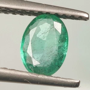 0,58 quilates - Esmeralda natural de Zambia corte ovalado bonita gema brillante - 7540 - Imagen 1 de 2