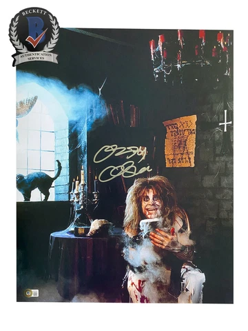 OZZY OSBOURNE SIGNED AUTOGRAPH 16X20 PHOTO BECKETT BAS PRINCE OF DARKNESS 38 Cover