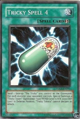 TDGS EN091 UNL ED 3X TRICKY SPELL 4 COMMON CARDS - Image 1 of 2