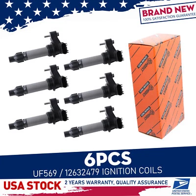 New BLACK Superior Ignition Coils UF569 For Chevrolet Equinox 2013-2017 12632479 - Image 1 of 4