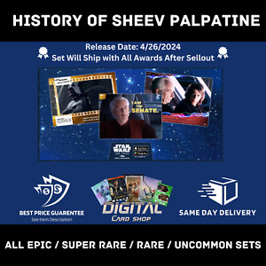 Topps Star Wars Card Trader History of Sheev Palpatine All Super Rare R UC Sets