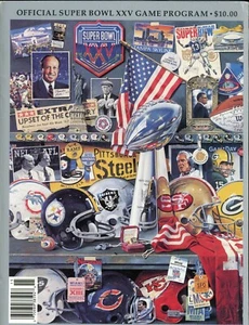 Super Bowl 25 XXV Football Game Program NY Giants vs Buffalo Bills - Picture 1 of 2