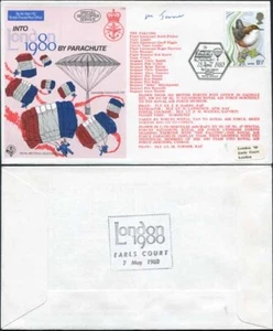 C73b Into London by Parachute Signed by Hercules Pilot (B) - Bild 1 von 1