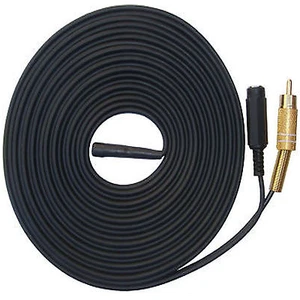 Outdoor CCTV Audio Microphone Rain Water Weather Frost Proof 5 10 30 Metre Cable - Picture 1 of 19