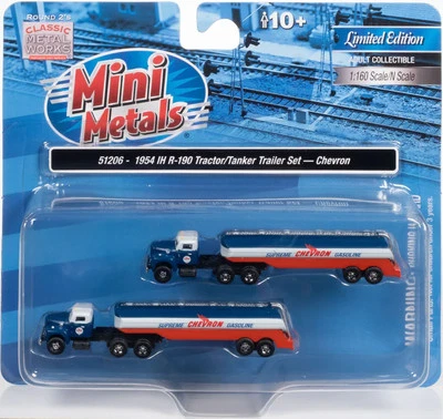 2 Pack Mini-Metals 51206 - 1954 IH R-190 Tanker Trailer Set 1:160 N Scale Train - Image 1 of 2