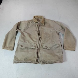 Vintage Chore Jacke Herren XL hellbraun Workwear Duck Canvas Barn Cordkragen - Bild 1 von 23