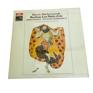 ASD 2444 Ravel sheherazade/Berlioz les nuits d'ete Baker Barbirolli LP  b/w - Picture 1 of 6