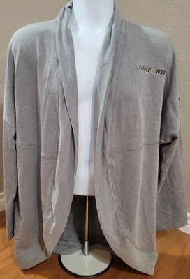 Cárdigan para mujer OGIO 2XL gris manga larga abierto trabajo energía solar logotipo suave nuevo sin etiquetas Foto 1 de 4