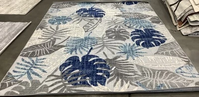 GREY / BLUE 8'-0" x 10'-0" Back Stain Rug, Reduced Price 1172683032 CBN831F-8 - Image 1 of 4