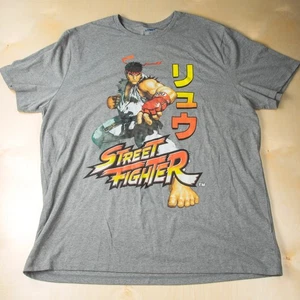Camiseta Ryu Adulto XXL Gris - Street Fighter / Old Navy Nerdhaven - Imagen 1 de 5