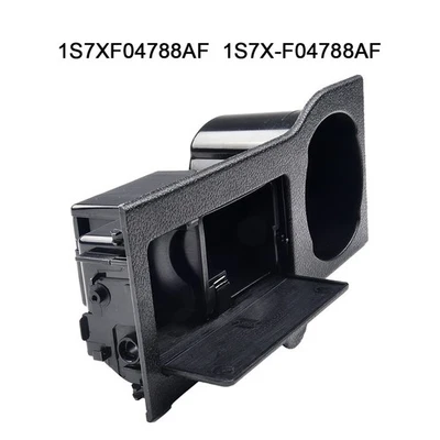 Black Plastic Cup Holder for Ford For Mondeo 2001 2007 Easy Installation - image 1 of 4