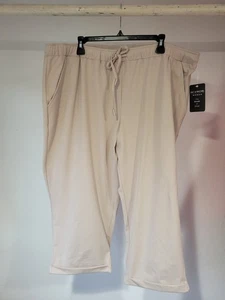 Zac & Rachel Woman Capri Length Stretch Waist And Drawstring Pants Sz 3X - Picture 1 of 6