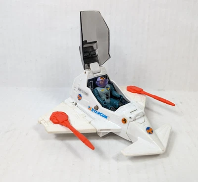 Vintage Starcom F-1400 Starwolf 1986 Coleco Ship with Lt Tom Waldron Figure - Image 1 of 4