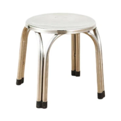 Stacking Stool Stainless Steel Metal Stool for Indoor Outdoor Dining Room - Image 1 of 2