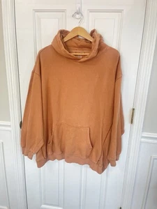 Aerie Size XL  The Sweat Everyday Cozy Hoodie Rust Burnt Orange Oversized Lounge - Picture 1 of 7