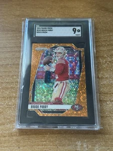 Brock Purdy 2024 Panini Prizm Orange Disco Prizm #249 SF 49ers Pop 2 SGC 9 - Imagen 1 de 2