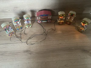 Vintage Mr Christmas Holiday Karussell 4 animierte musikalische Pferde mit Lichtern funktioniert - Bild 1 von 4