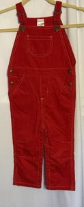 Hanna Anderrson Red Corduroy Overall Bibs Size 3T NWT - Picture 1 of 12
