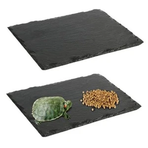 Reptilien Sonnenplattform 2 Stück Schildkröte Felsplatte Natur M (11,81 x 7,87 Zoll) - Bild 1 von 8