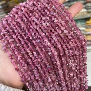 3-5mm High Quality Natural Pink Tourmaline Chip Beads for Jewelry Making 30'' - Imagen 1 de 6