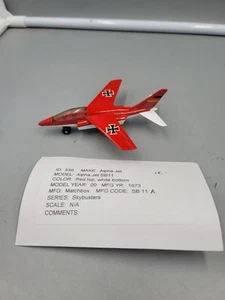 Lesney MATCHBOX SB11 1973 Sky Busters Red+White ALPHA JET - Foto 1 di 8