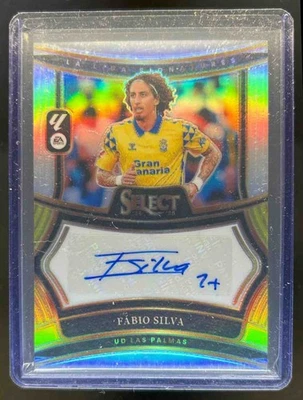 2024 Select La Liga Fabio Silva Signatures Silver Prizm Auto #SS-FS Las Palmas - Image 1 of 2