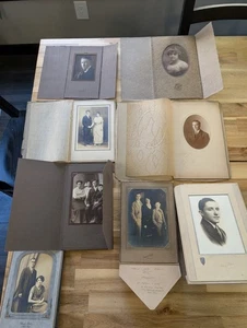 Lot of 8 Antique Picture Lot Photos From The 1800's 1900's - Picture 1 of 9