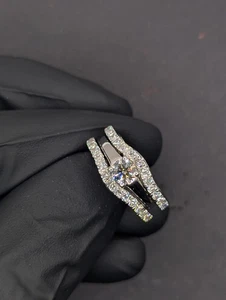 14 Karat Weißgold Diamant Verlobungsring - Bild 1 von 6