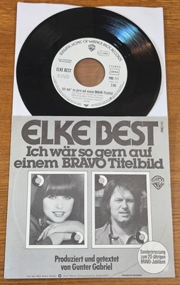 ELKE BEST "Ich wär so gern auf einem BRAVO Titelbild" D 70s WL PROMO WB 7" PS 45 - Bild 1 von 4
