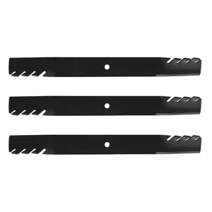Paquete de 3 cuchillas de cortacésped dentadas para cubiertas Exmark, Gravely, Toro 72" 105-7711-03 48112 - Imagen 1 de 6