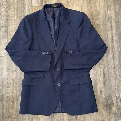 Blazer Traje Chaqueta Abrigo Deportivo Trabajo Oficina Farah Para Hombre Talla 38R Azul Marino Lana Foto 1 de 4