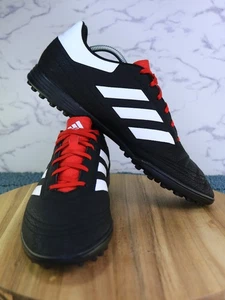 Adidas Goletto VI 6 TF Negro Rojo Con Cordones Césped Fútbol Botín Zapato Hombres G26369 Talla 12 - Imagen 1 de 24