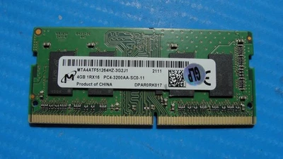 HP 15 5510 Micron 4GB 1Rx16 PC4-3200AA Memory RAM SO-DIMM MTA4ATF51264HZ-3G2J1 - Image 1 of 2