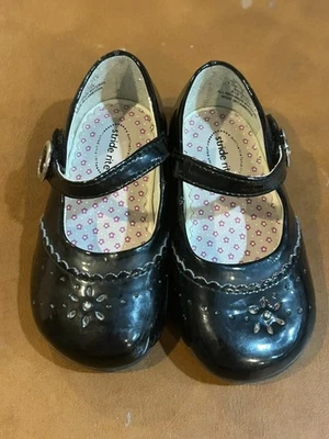 Toddler Girls Stride Rite size 5.5W Ava Black Patent Mary Jane Memory Foam shoes - Image 1 of 4