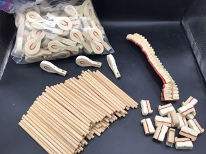 Upright Piano parts lot - Bass Damper Wedge set, Hammers (various #'s) & shanks - Bild 1 von 5