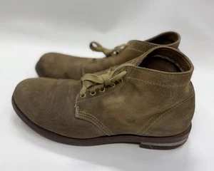 STIVALI BRIGADIER VISVIM MID-FOLK in pelle nabuk stringati taglia US 10 marroni usati - Foto 1 di 14
