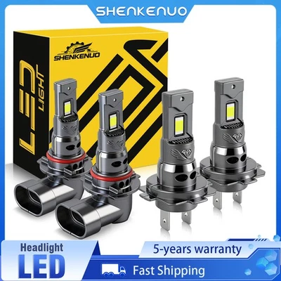 For Hyundai Ioniq 2017-2020 4X Combo LED Headlight High&Low Beam Bulbs 18000LM - Image 1 of 4