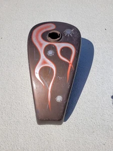 Vintage Fiberglass Gas Tank Sportster Chopper Deco-Art - Picture 1 of 6
