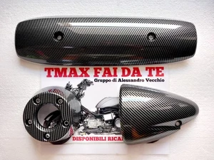KIT HITZESCHUTZ AUSPUFF SCHUTZ AUSPUFF TMAX 500 2001 2006 CARBON LOOK - Bild 1 von 1