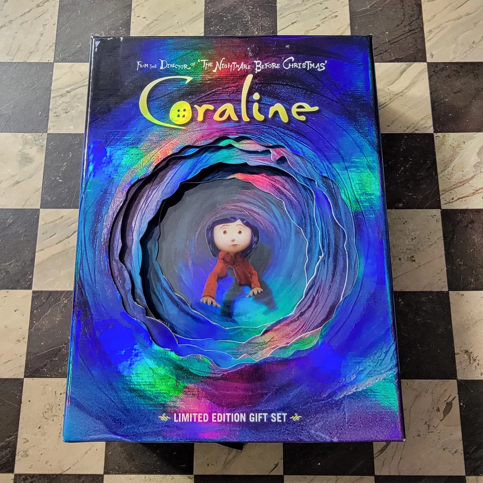 Coraline DVD 2009 2-дисковый набор подарочный набор включает цифровую копию с 3D очки читать - Изображение 1 из 4