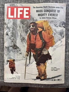 September 20, 1963 - Life Magazine - Mass Conquest Of Mighty Everest - Picture 1 of 12