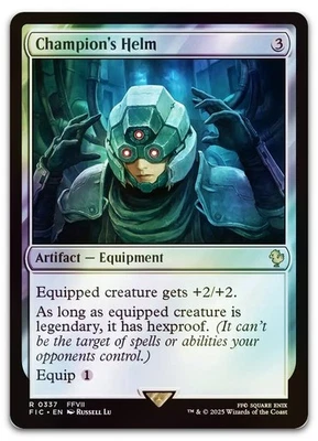 Champion's Helm (Surge Foil) #337 (NM) Final Fantasy FIC Magic MTG - Image 1 of 2
