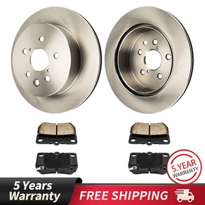 Rear Disc Rotors & Brake Pads For Lexus IS250 GS300 GS450h GS350 IS350 2006-2013 - Picture 1 of 12