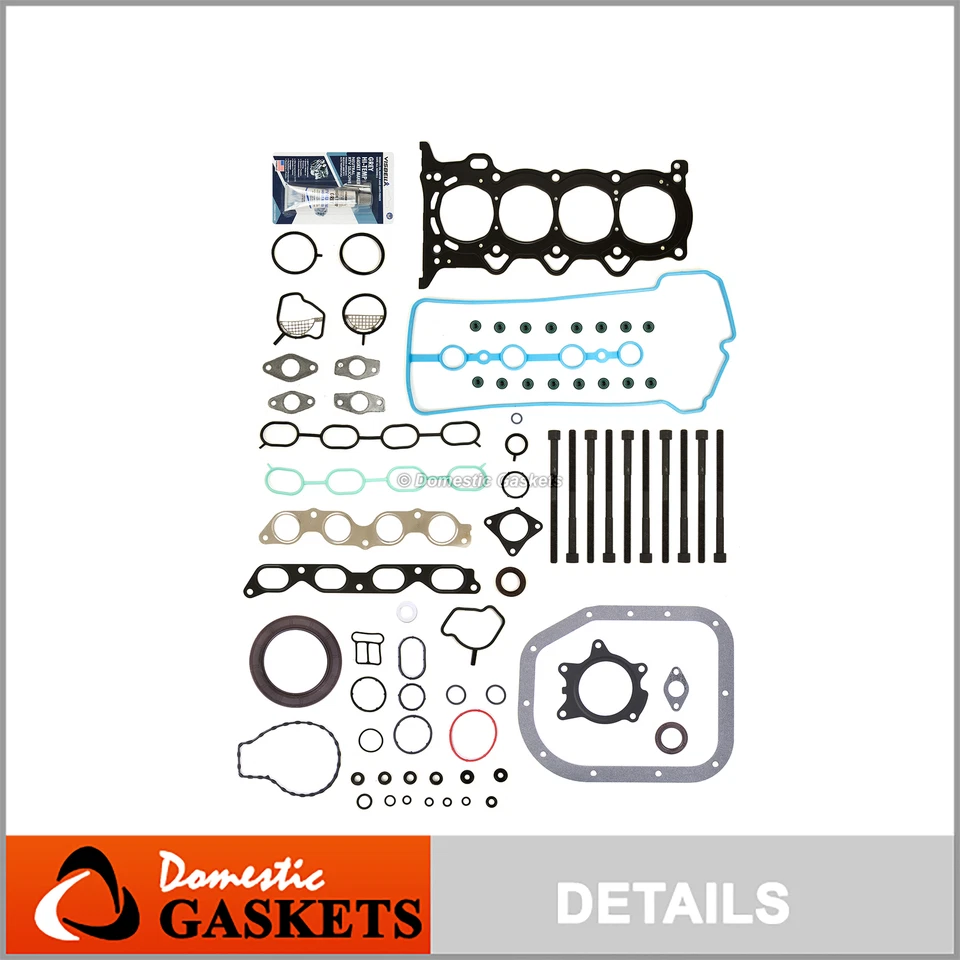 Fit 00-13 Toyota Prius Yaris Echo Scion xA xB 1.5L Full Gasket Set+Bolts 1NZFE - Image 1 of 4