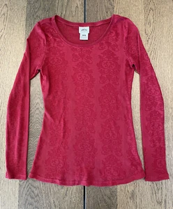 Ariat Damen Gr. M Jacquard Spitze Langarm üppige Beere - Bild 1 von 11