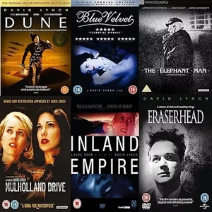 DAVID LYNCH ALL 6 FILM COLLECTION 1-6 MOVIES Original Sealed UK Region 2 DVD PAL - Imagen 1 de 14