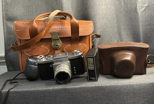Fotocamera originale Prakica FX con borsa in pelle, custodia e accessori! - Foto 1 di 17